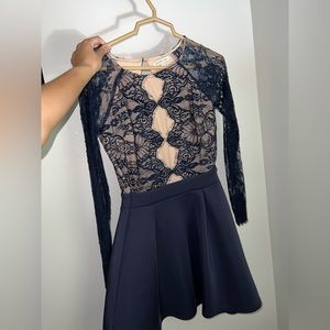 Charlotte Russe / Navy Lace Dress